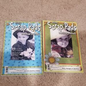 Scrapbook paper bitty scrap pads lot of 2
